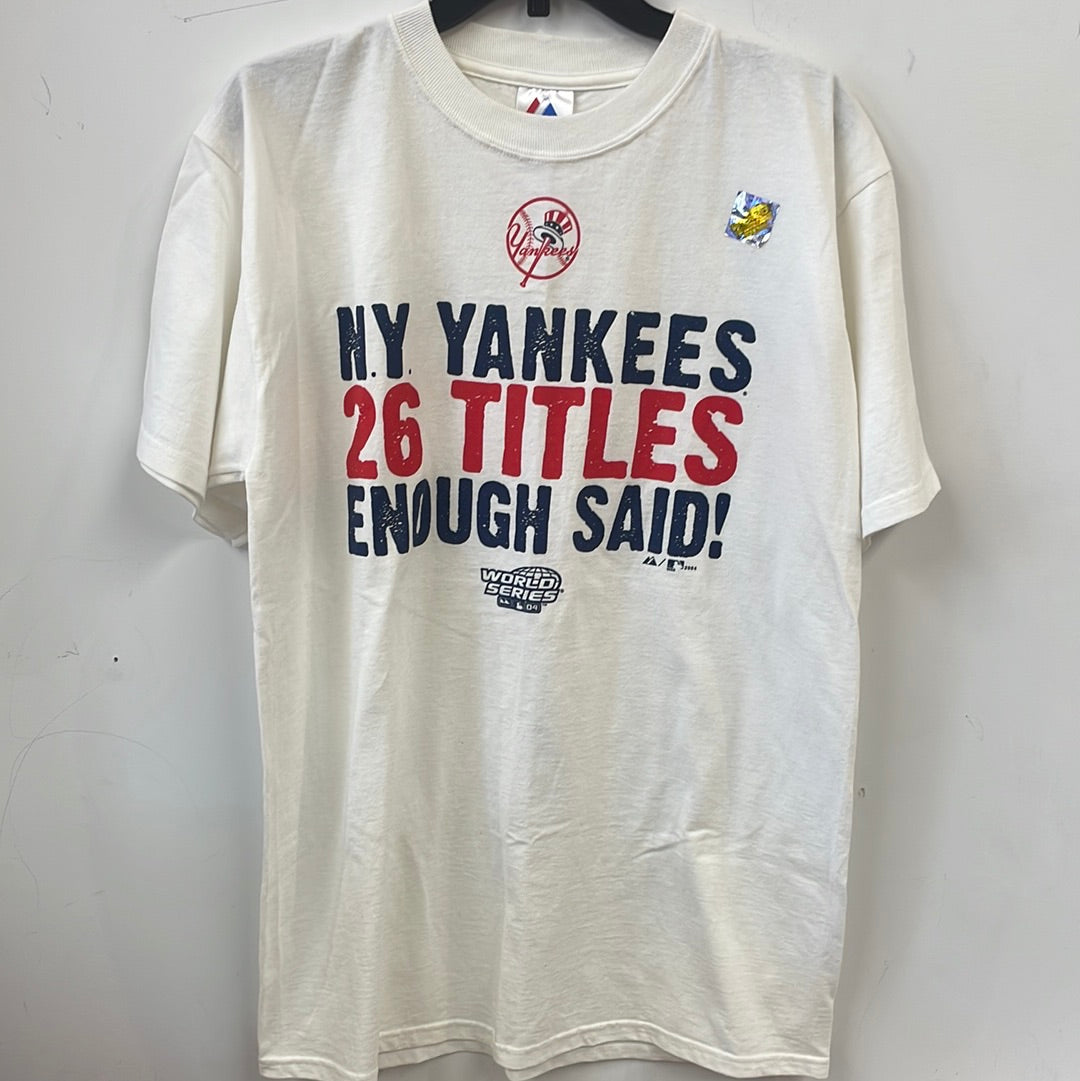 Vintage Yankees 26 Titles T Shirt Large Y18 – Scholars & Champs