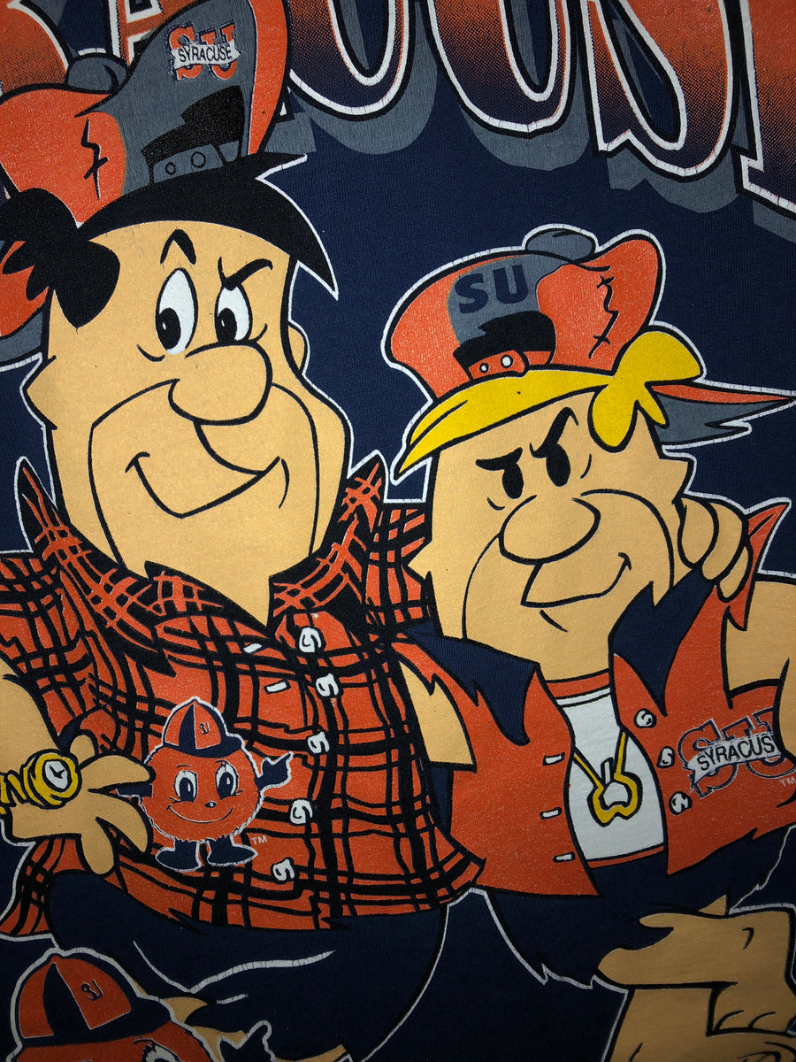 Extremely Rare Sided T Champs Syracuse Flintstones University Double Vintage & Scholars –