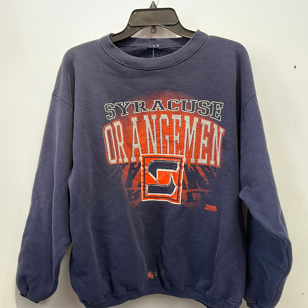 Vintage Syracuse University Sweatshirt w/ Interlocking S Logo XL
