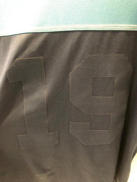 Vintage Champion White tag 3/4 sleeve Polyester Shirt Made in USA Rochester, NY