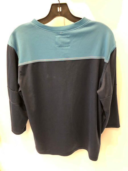 Vintage Champion White tag 3/4 sleeve Polyester Shirt Made in USA Rochester, NY