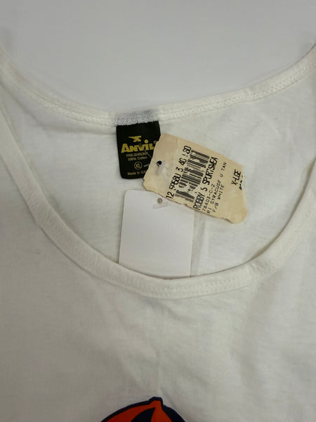 Vintage SU Orangemen Otto F&B Graphic Puffy Print Tank Top White XL USA TS638