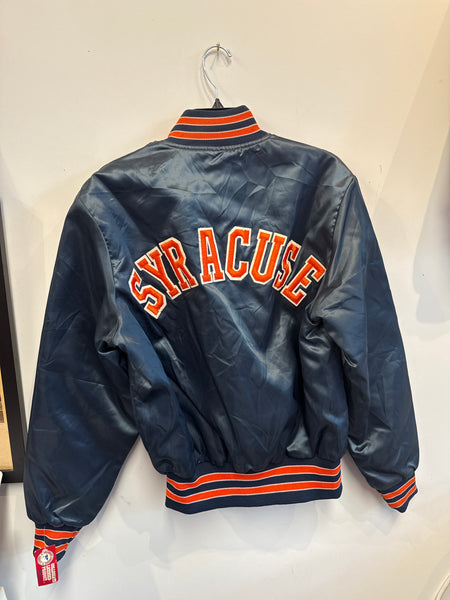 Vintage Satin Syracuse Orangemen Bomber Jacket Medium J327