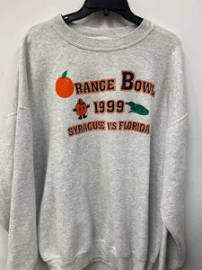 Vintage Gray Syracuse Orange Bowl ‘99 Sweatshirt XXL SS1017