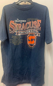 Vintage Syracuse Orangemen Navy Blue Tee XL TS508