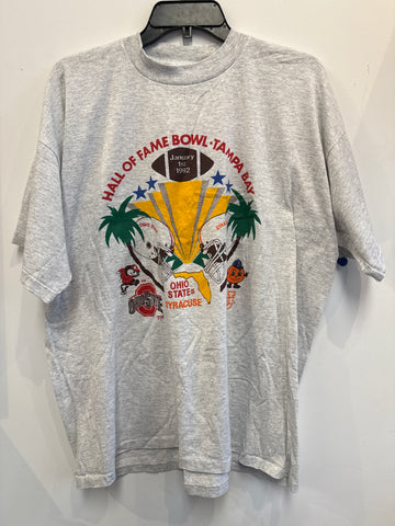 Vintage Syracuse Football 1992 Hall of Fame Bowl T Shirt 2XL TS577