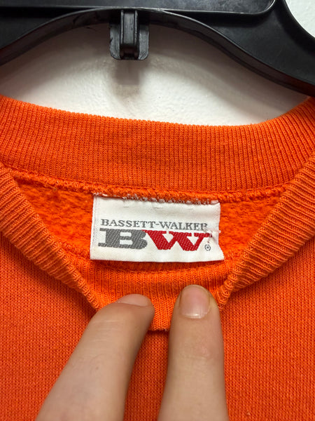 Vtg Syracuse Orangemen Football Hall of Fame Bowl '89 Crewneck Sweatshirt Orange L/XL SS1246