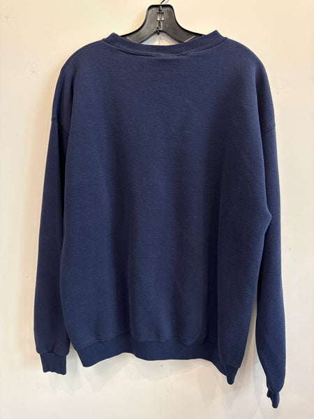 Vintage Syracuse Sweatshirt w/ Stitched Interlocking S Logo Large SS1227