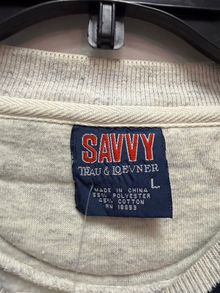 vintage Syracuse University heather grey crewneck size large ss1286