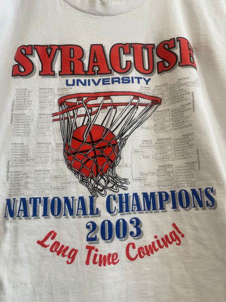 Vintage SU Basketball National Champs Tee 2XL TS525