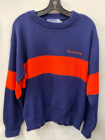 Vintage Knit Syracuse Colorblock Sweater XL SS1050