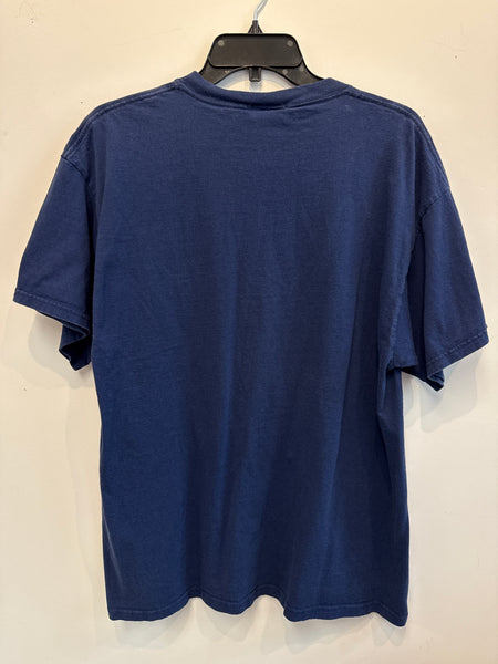 Vintage Stitched Syracuse SU Orangemen S/S T-Shirt Navy L USA TS636