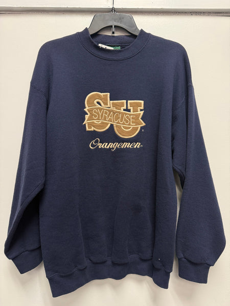 vintage 1990s Syracuse University banner logo crewneck size large ss1294