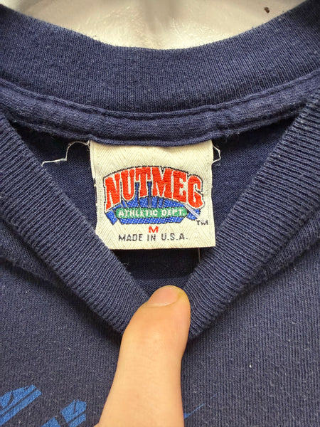 Vtg Nutmeg SU Orangemen "The Best Is Here" Interlocking "S" S/S T-Shirt TS673