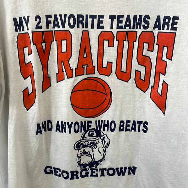 Extremely Rare Syracuse Georgetown Hoya Busters T Shirt M/L TS462