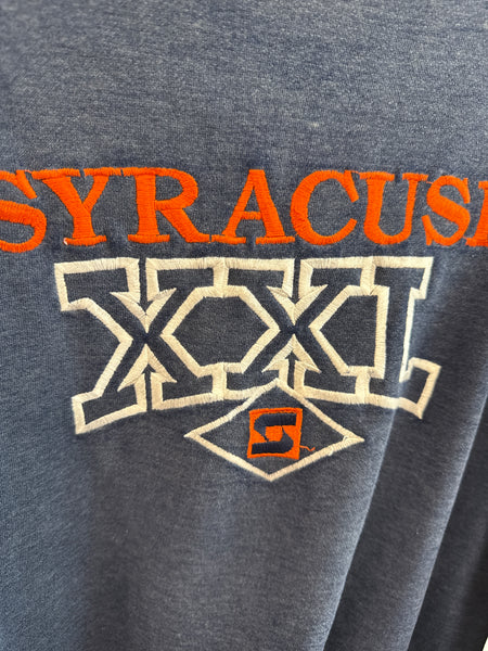 Vintage Syracuse Sweatshirt w/ Striped Detail XL SS1147