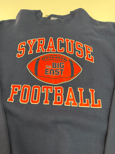 Vintage Syracuse University Football The Big East Sweatshirt Navy XL/2XL SS1225