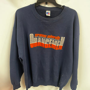 Vintage Syracuse Sweatshirt with Satin Logo XL/2XL SS927