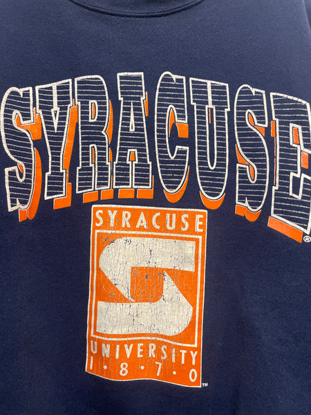 Vintage Navy Syracuse Sweatshirt w/ old logo XL SS1052