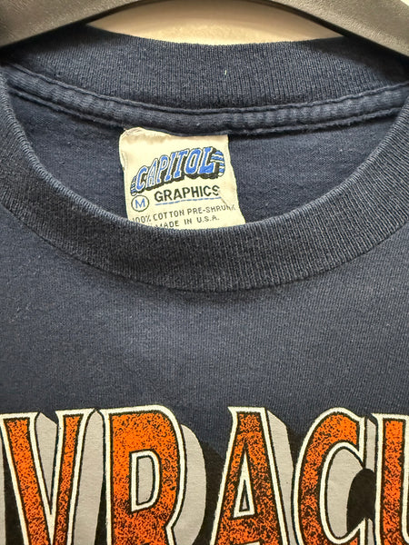 Vtg SU Orangemen Otto Seal S/S T-Shirt Navy M USA TS668