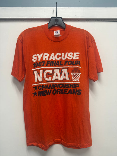 vintage 1987 NCAA final four Syracuse New Orleans t shirt ts780