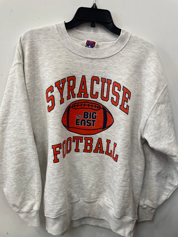 Vintage Syracuse Football Big East Gray Sweatshirt L SS1038