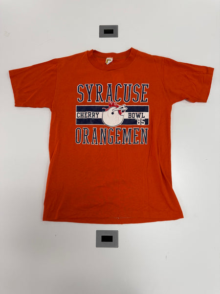 SU Football Sugar Bowl '88 S/S T-Shirt Orange L USA TS644