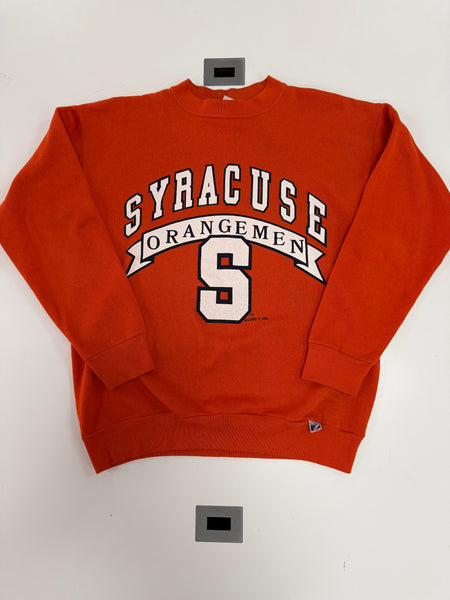 Vintage SU Orangemen "S" Crewneck Sweatshirt Orange L USA SS1238