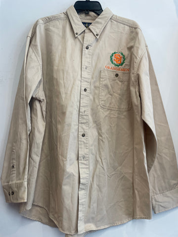 Vintage SU Orangemen Button Up Shirt XL TS524