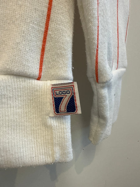 Vintage Pinstripe Syracuse Sweatshirt w/ Puff Print Medium/Large SS1231