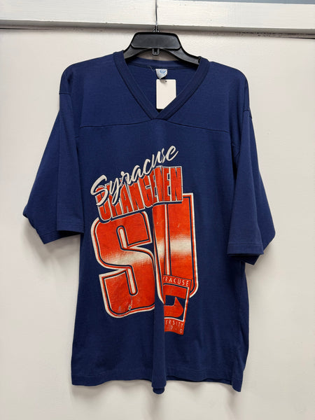 1980s vintage Syracuse University 3/4 sleeve t shirt ts779