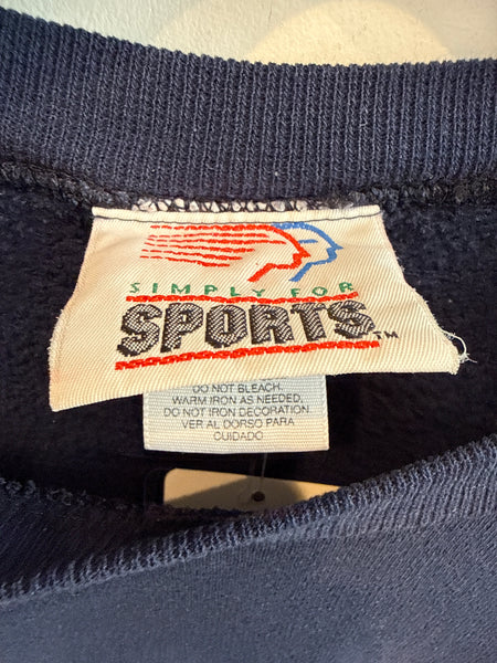Vintage Syracuse Sweatshirt w/ Stitched Interlocking S Logo Large SS1227