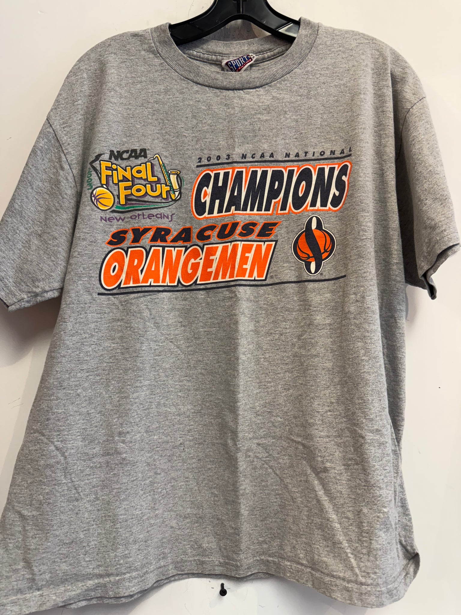 Vintage Syracuse Orangemen Basketball Tee L TS537