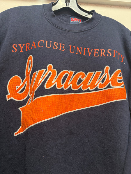 Vintage navy blue Syracuse University graphic crewneck size xl ss1288