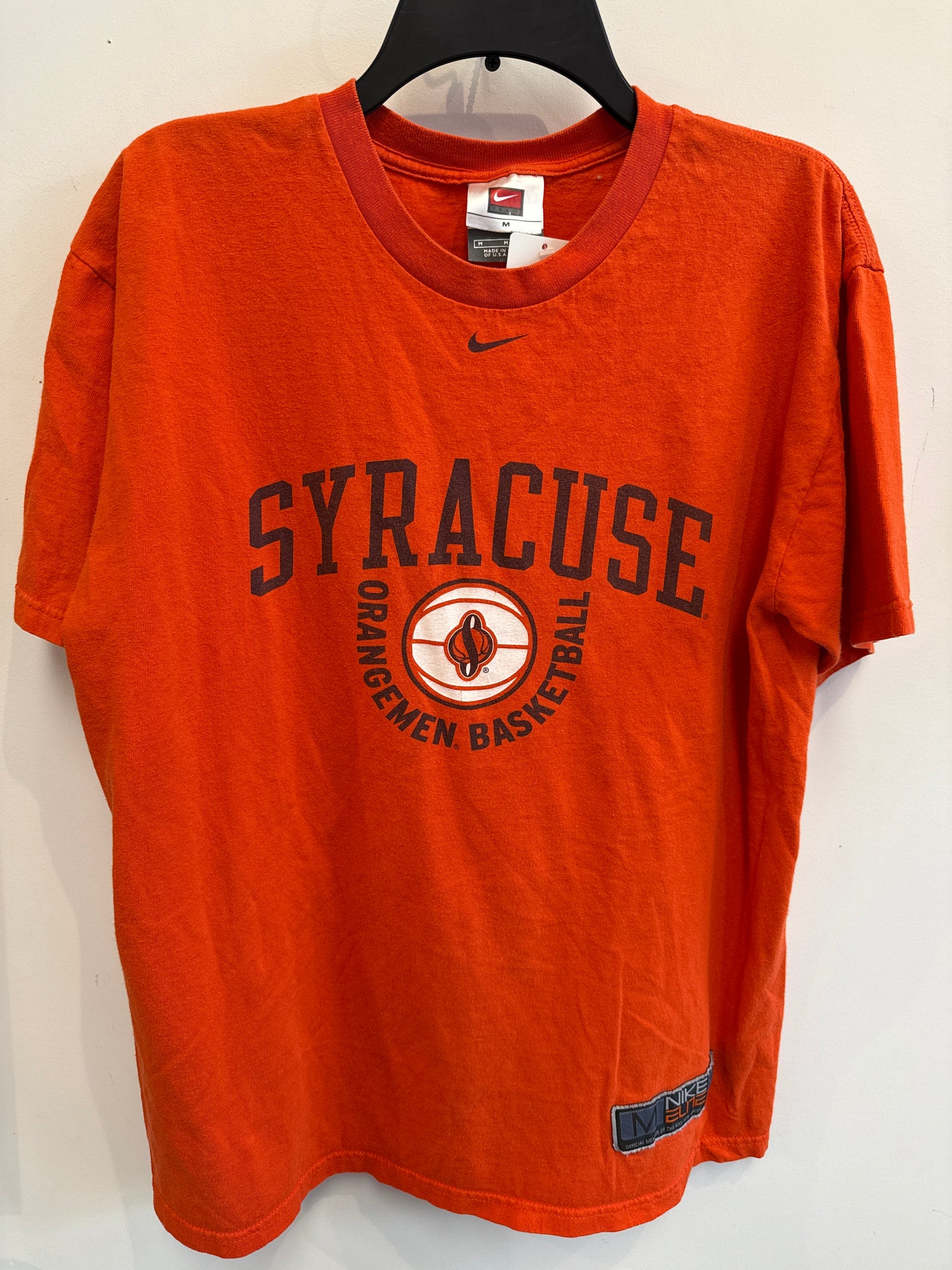 Vintage Nike Syracuse Orangemen Basketball T Shirt Medium TS562