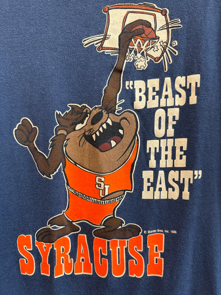 Vintage Syracuse Taz Beast of the East T Shirt Large/XL TS625