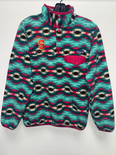 Vtg SU Patagonia Ski Team Fleece Teal / Pink Small SS1282
