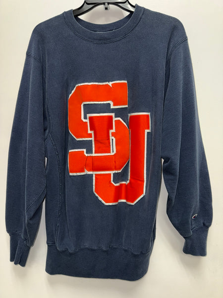 Vintage Syracuse University champion reverse weave stitched logo crewneck ss1262