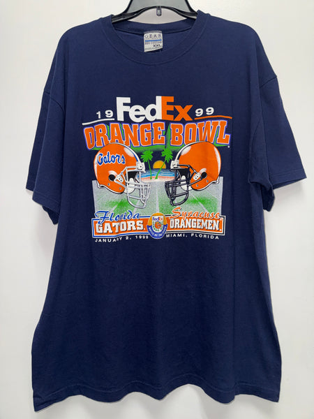 Vintage 1999 Syracuse Football Orange Bowl T Shirt 2XL TS663