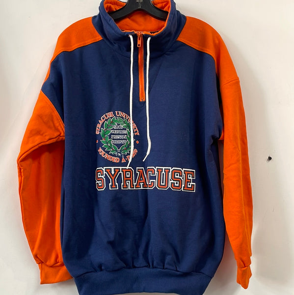 Vintage 1/4 Zip Syracuse Seal Sweatshirt Med SS901