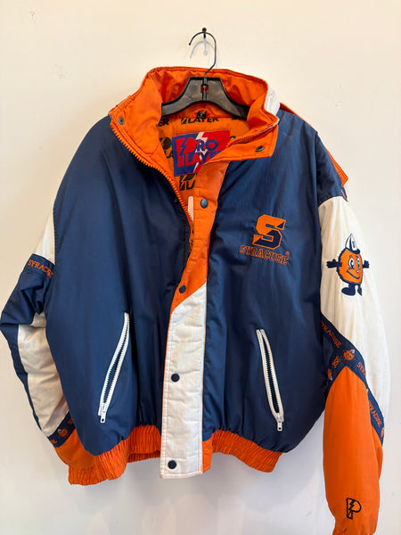 Vintage Syracuse University Full Zip Pro Player Tape Jacket Large J337