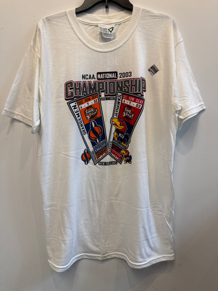 '03 NCAA National Championship New Orleans Ticket Stub T-Shirt White L TS625