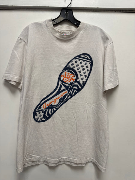 Vtg SU Orangemen Otto Sole S/S T-Shirt White L USA TS665