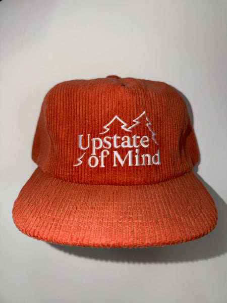 Upstate of Mind Pine Tree Corduroy Snapback Hat
