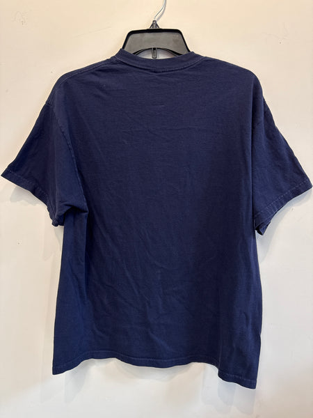 Syracuse Orangemen FedEx Orange Bowl Miami 1999 S/S T-Shirt Navy M/L USA TS632