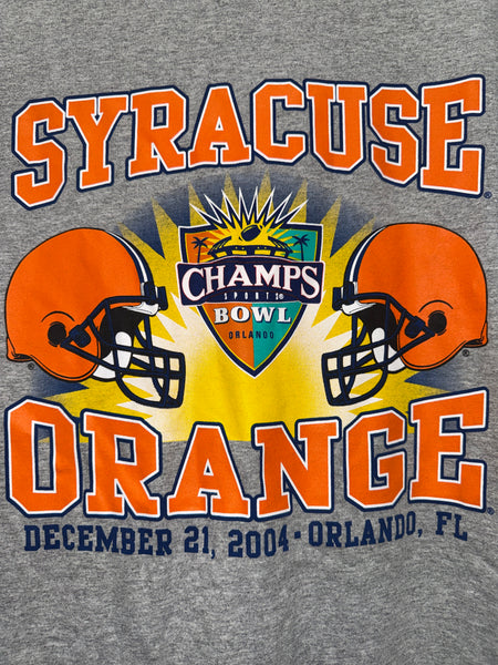 Vintage 2004 Syracuse Football Champs Sports Bowl T Shirt 2XL TS664