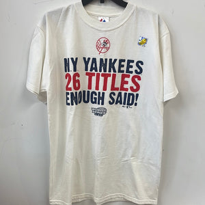 Vintage Yankees 26 Titles T Shirt Large Y18