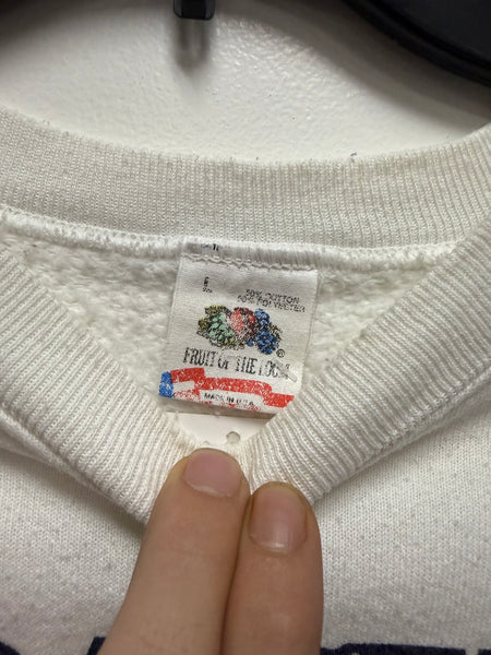 vintage 1989 hall of fame bowl Syracuse University football crewneck size large ss1250