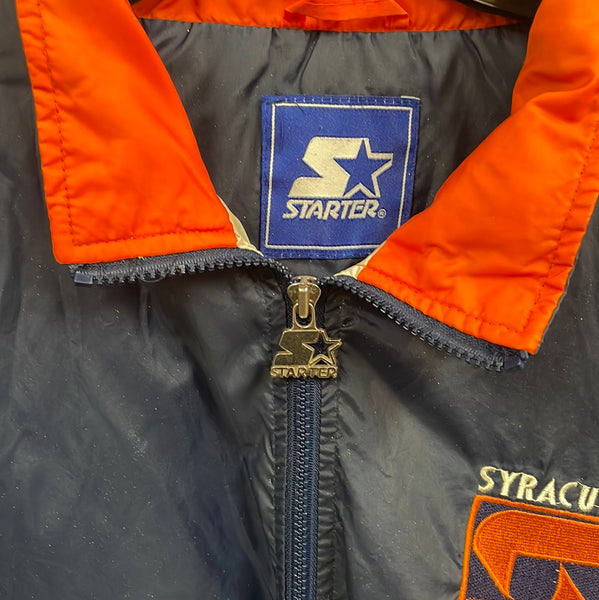 Vintage Starter Syracuse Full nZip Windbreaker Jacket Large J217