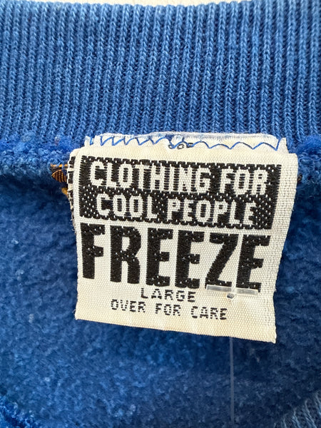 Vintage Royal Blue Pressed Sweatshirt Large SS1218